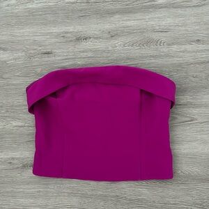 Dynamite Magenta Strapless Top